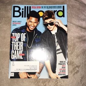 Billboard usher and Justin Bieber 2012 magazine 💕